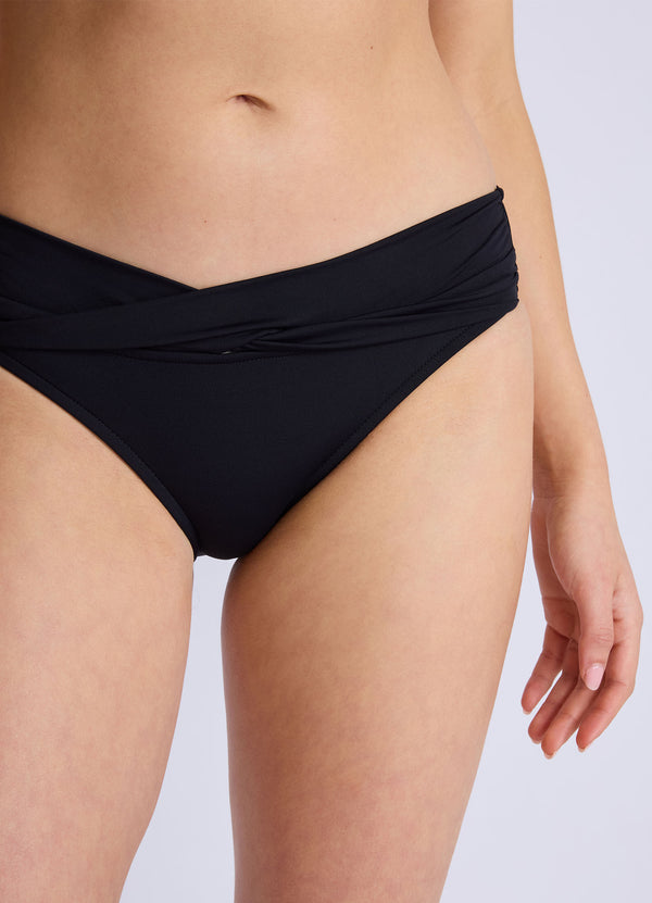 Seafolly Collective Twist Band Hipster Bikini Bottom - Black