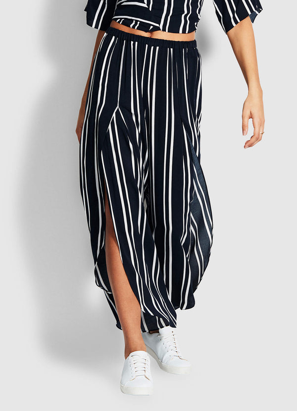 Summer Sea Stripe Pants - Navy Stripe
