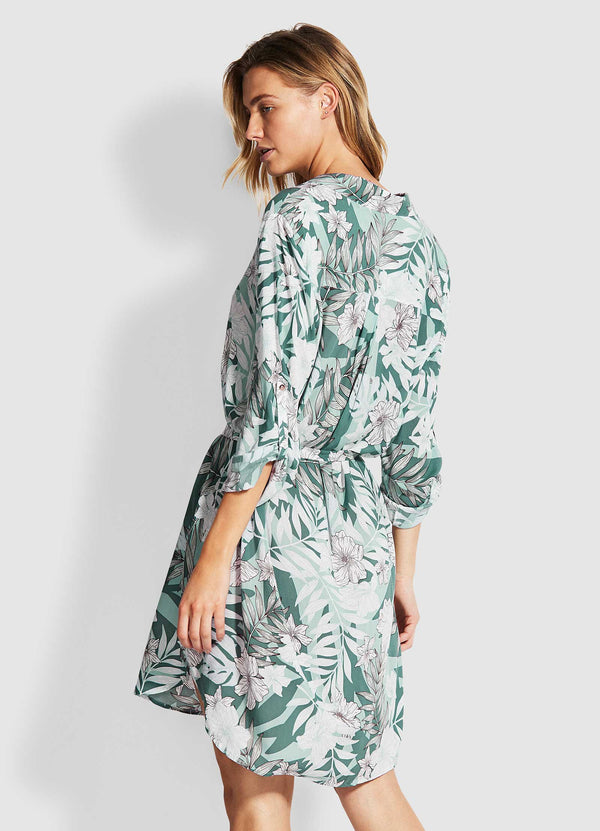 Copacabana Shirt Dress - Vine