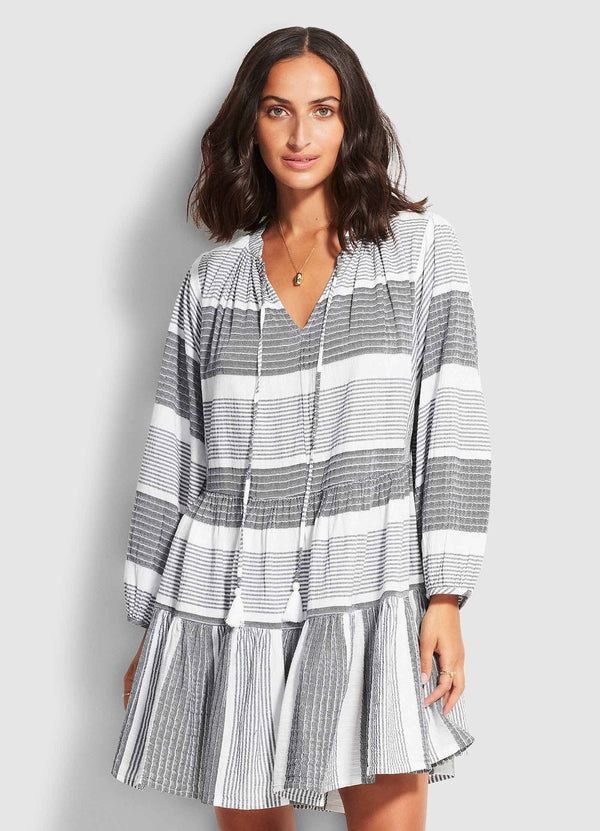 Jacquard Dress  - Black