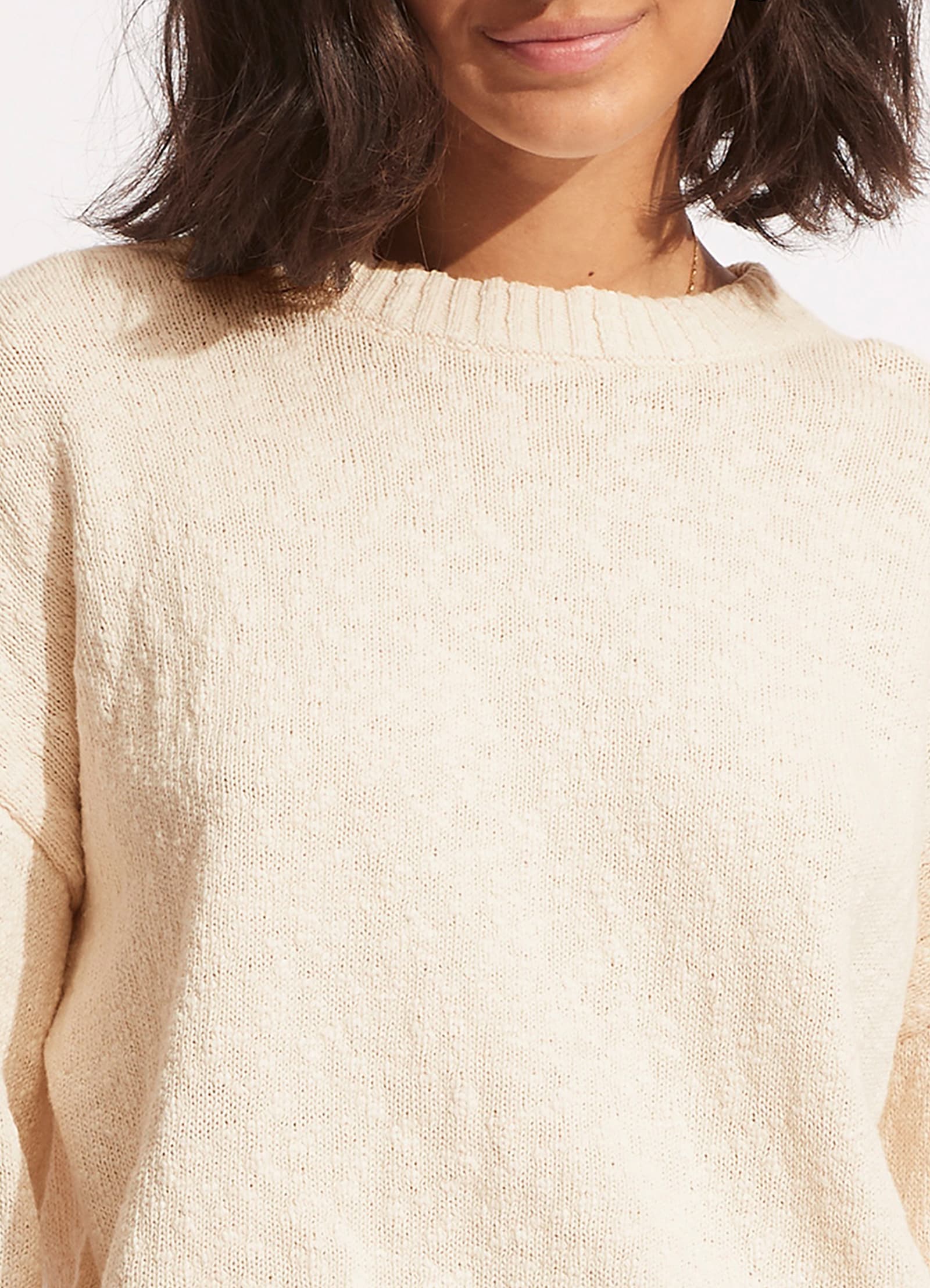 boucle knit sweater