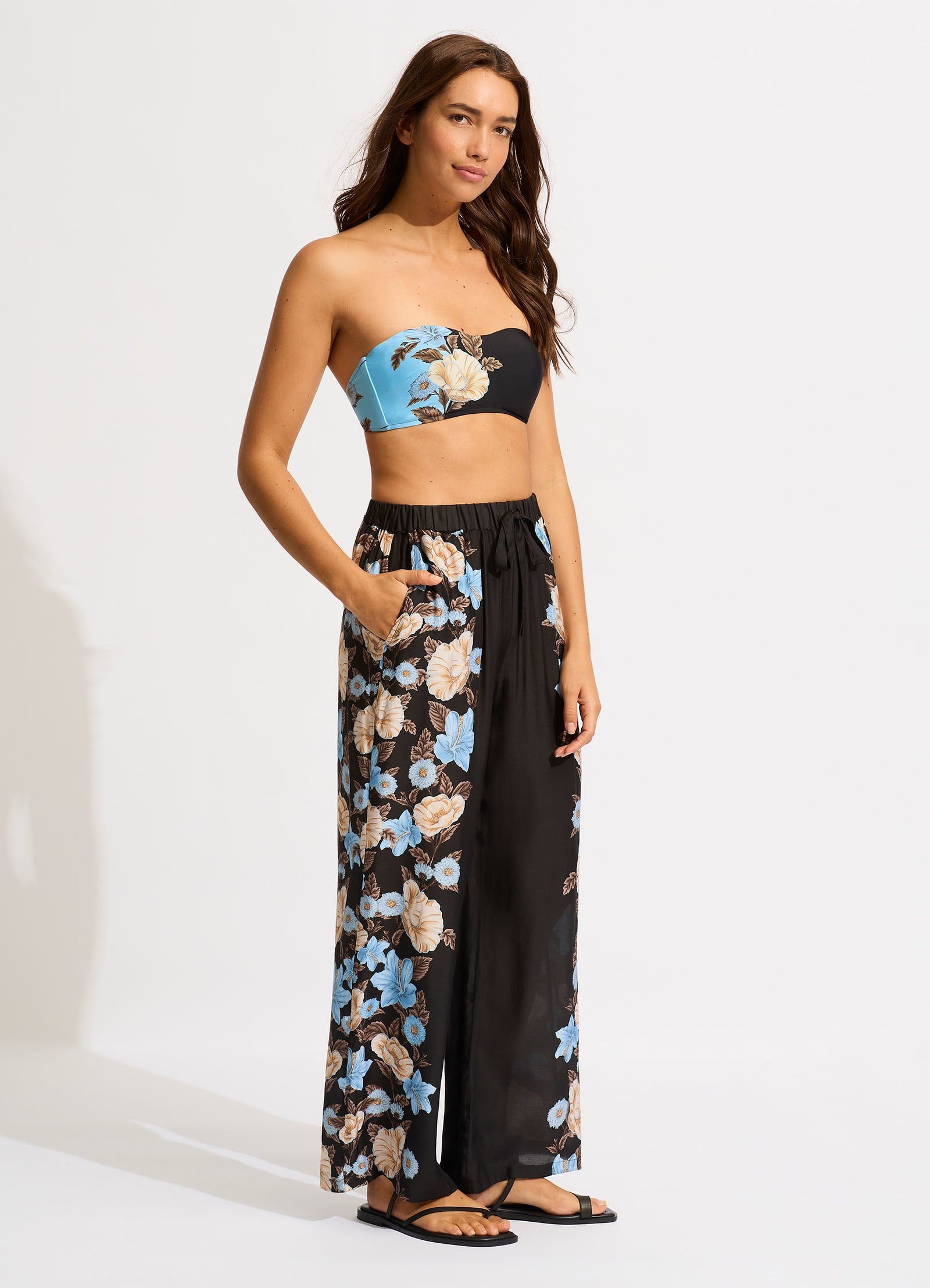 Wide leg clearance crop pants australia