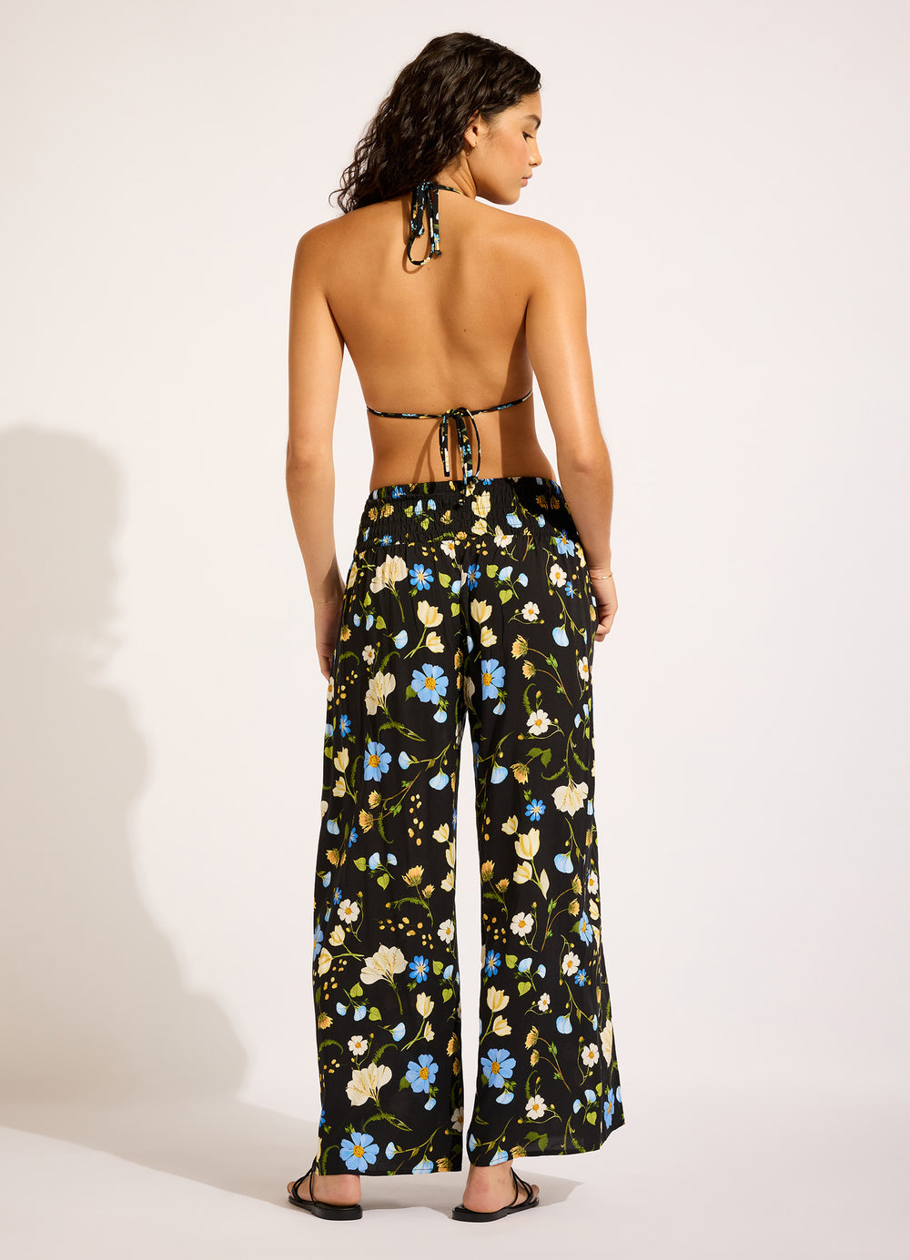 Shirred Waist Wrap Pant main image 1