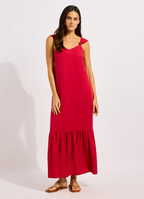 Beachedit Tie Back Maxi Dress