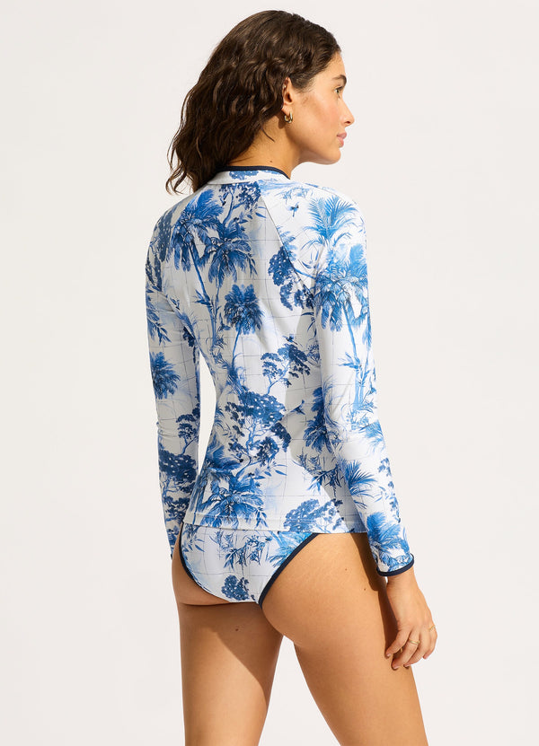 Marbella Long Sleeve Rashvest - White