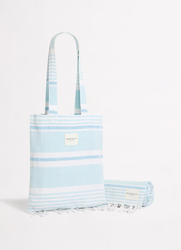 Turkish Towel Set - Blue Mist