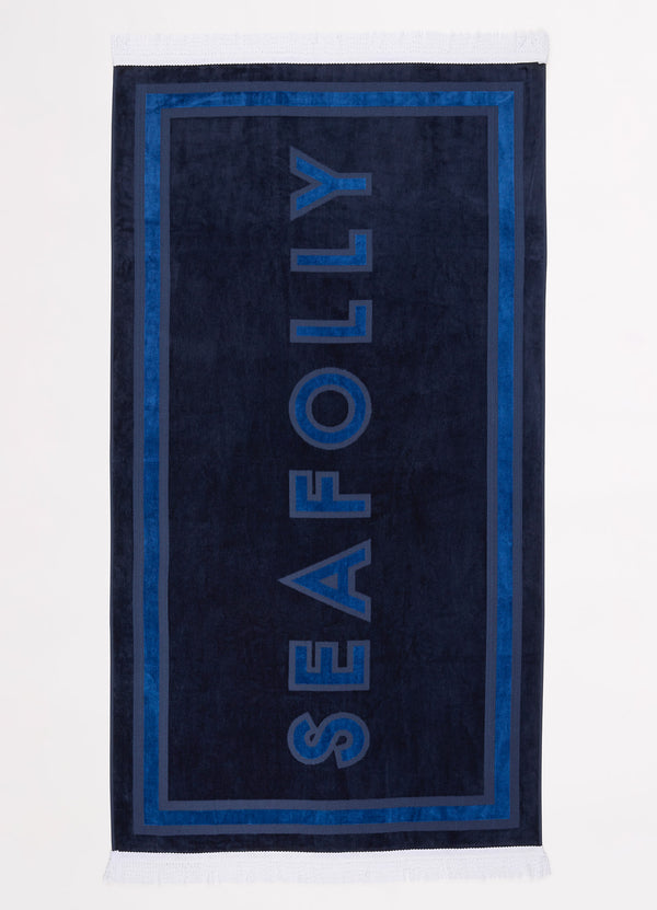 Summer Solstice Towel - True Navy