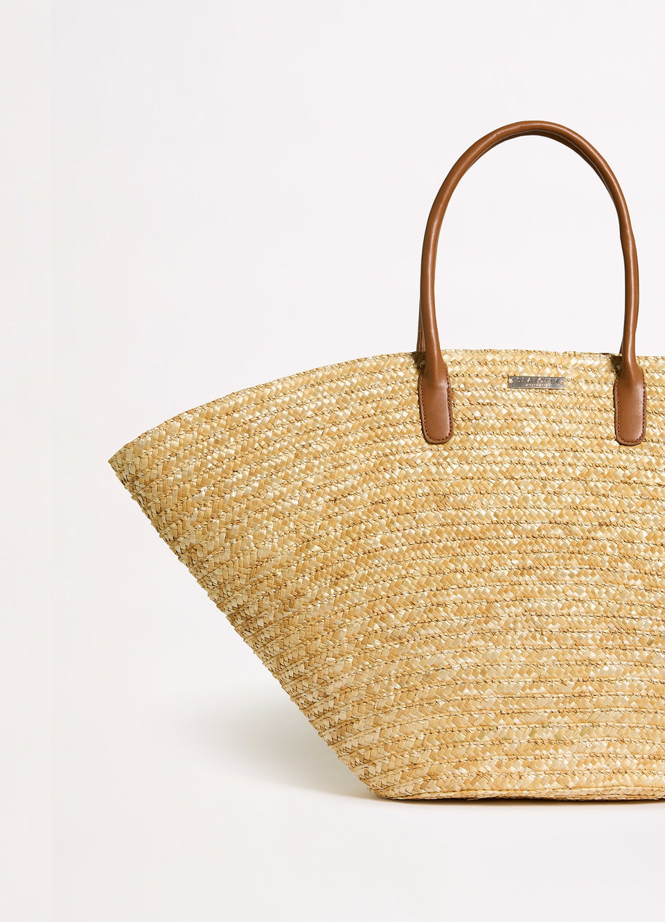 Birds Of Paradise Straw Fan Tote Bag Natural Seafolly Australia