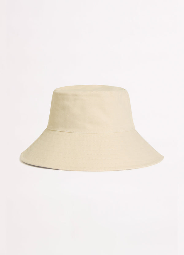 Wish You Were Here Canvas Bucket Hat - Sand – Seafolly Australia