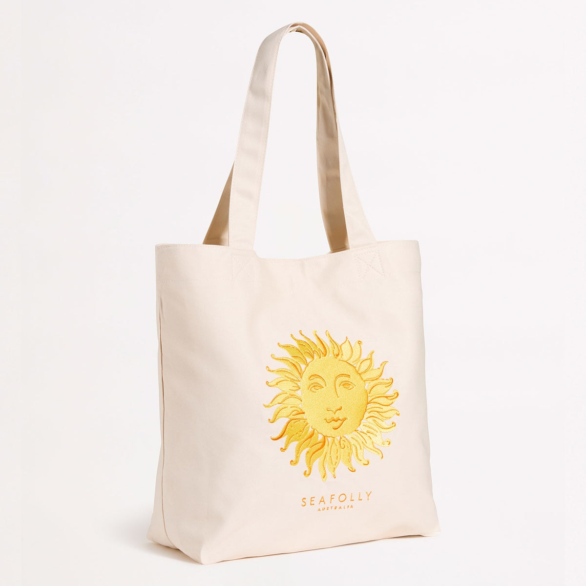Wish You Were Here Embroidered Tote Bag - Soleil – Seafolly Australia