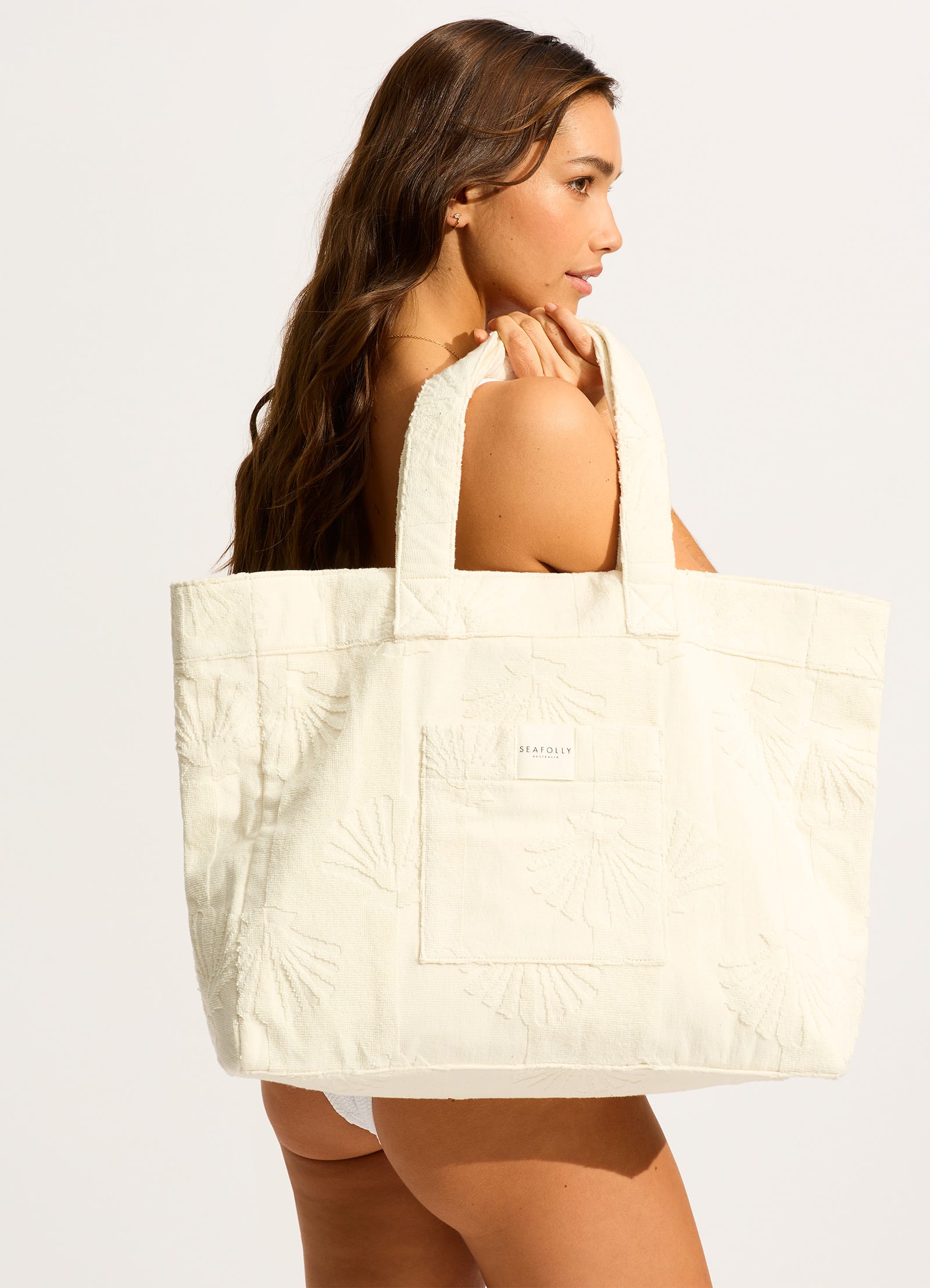 Seafolly Terry Beach Tote Bag - Sand | Shop at Cocon