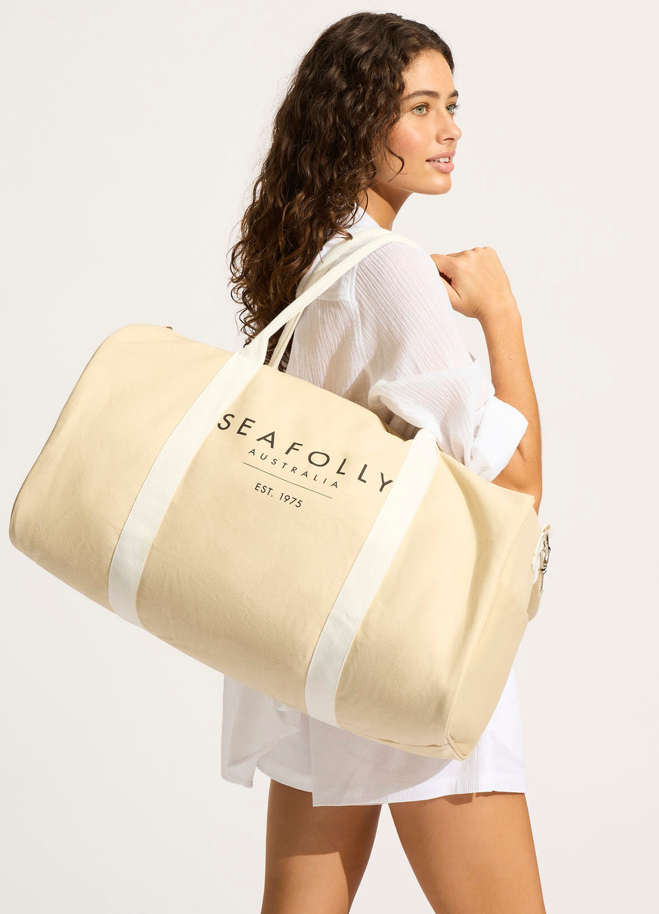 Seafolly Beach Tote Bags Australia Canvas Duffle Bag Sand