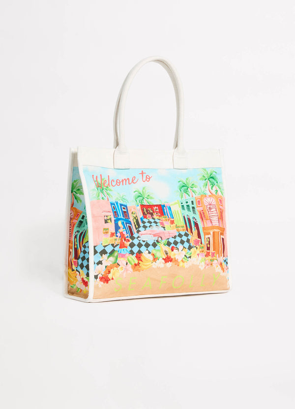 Cuba Tote Bag - Turquoise