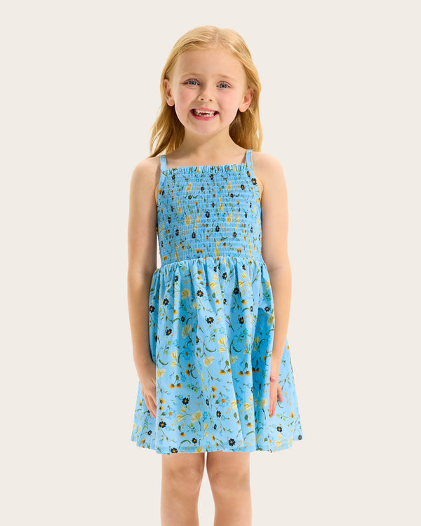 Modern Romance Yardage Shirred Dress
