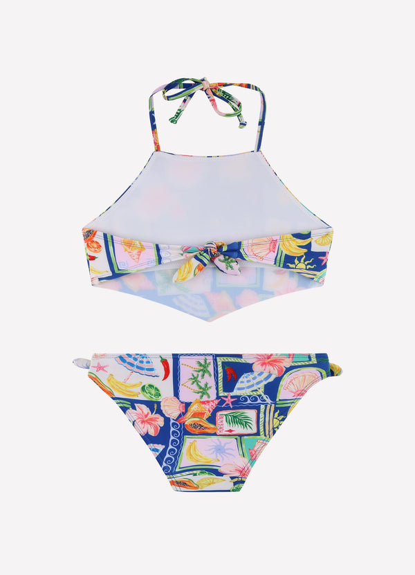 Postcards Scarf Bikini Set - Postcards