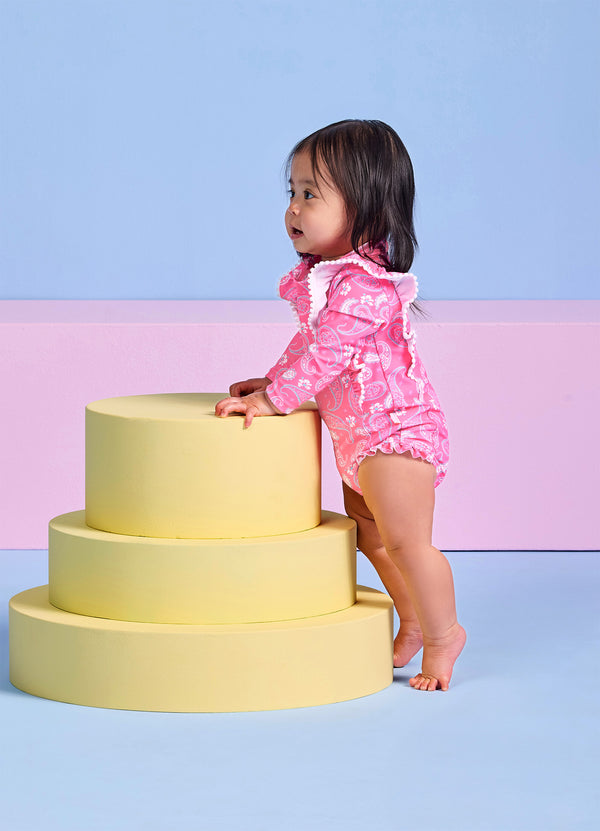 Drift Club Bandana Paisley Frill Sunsuit