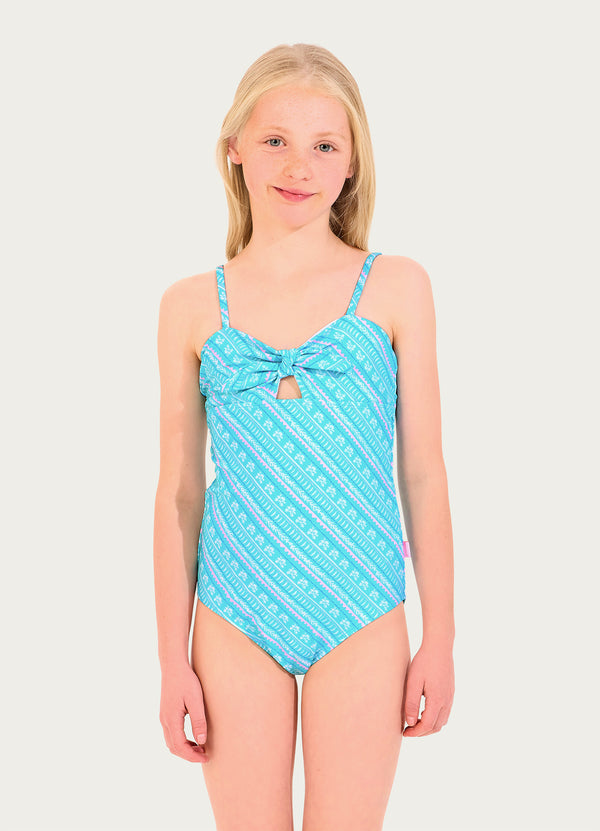 Drift Club Bandana Stripe One Piece Swimsuit