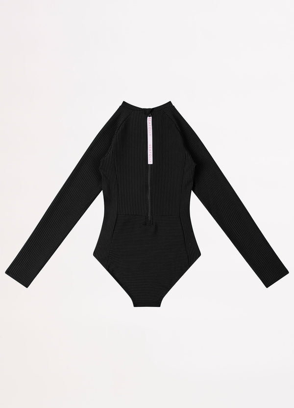 Summer Essential Girls Panelled Paddlesuit - Black
