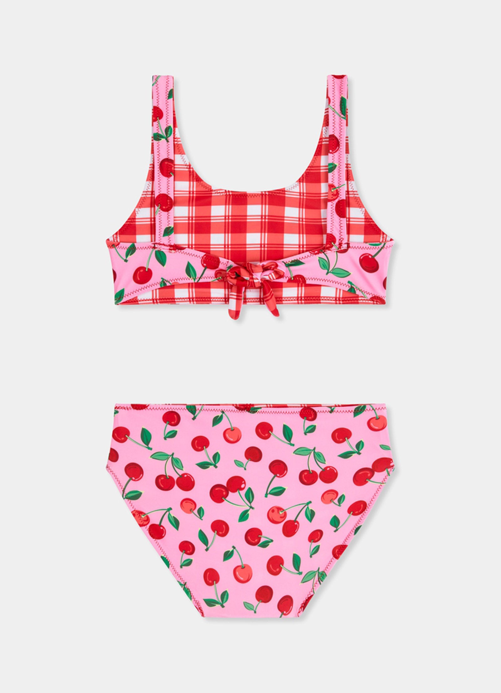 Girls Reversible Bikini - Cherry Check – Seafolly Australia