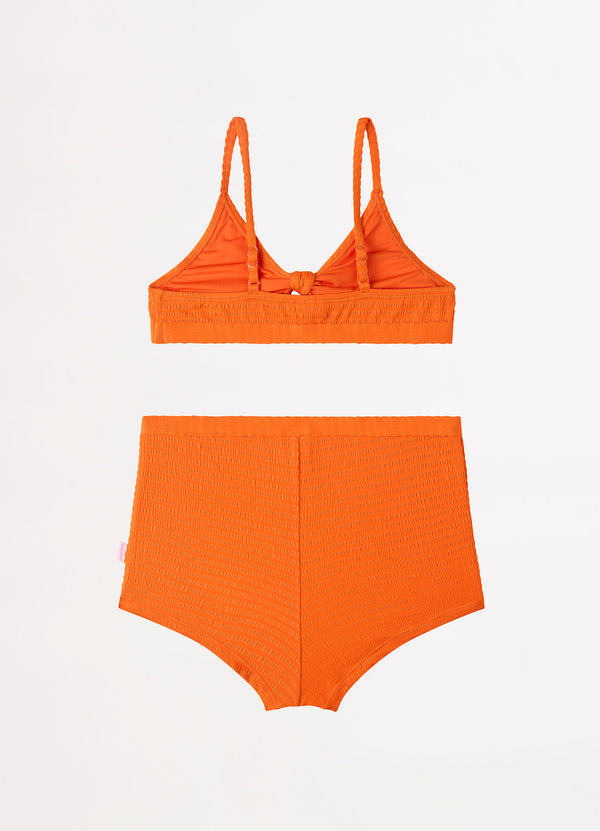 Girls Papillon Bikini Set  - Mandarin