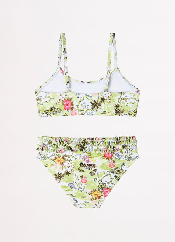 Girls Coast To Coast Bikini Set  - Lime Coast