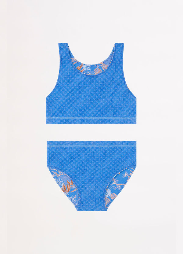 Blue Fuji Girls Reversible Bikini - Starlight