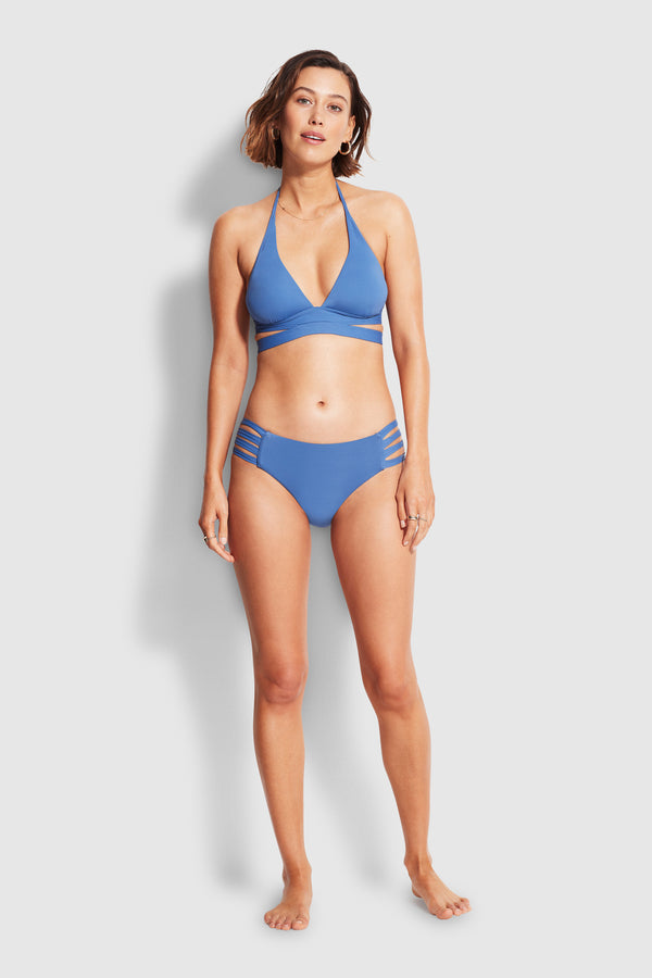 Active Halter Bikini Top - Marina Blue