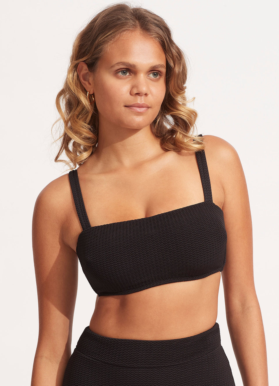 Precise And Charged High Neck Zip Bra