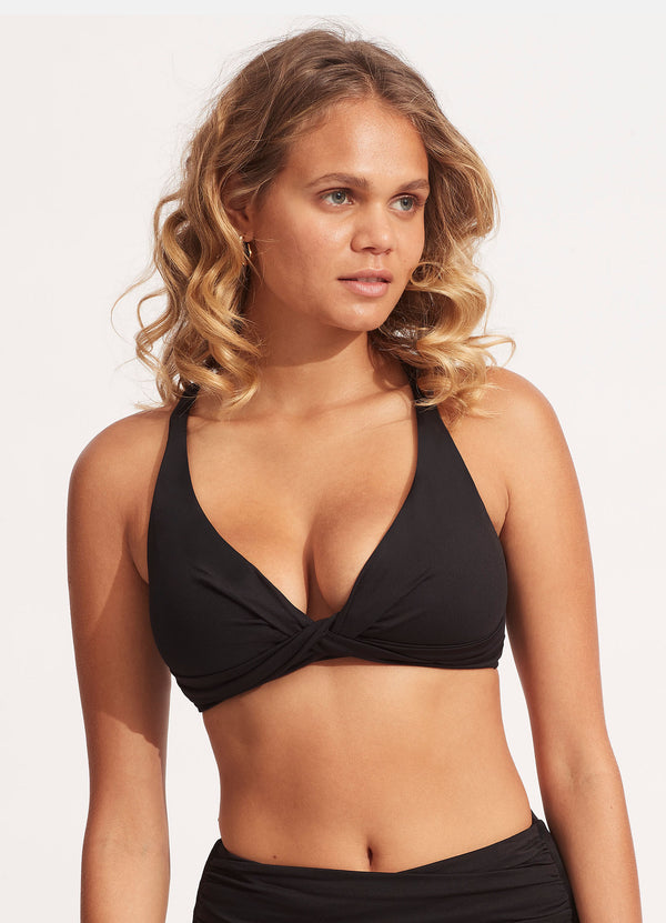 Seafolly Collective DD Double Wrap Front Bra - Black – Seafolly