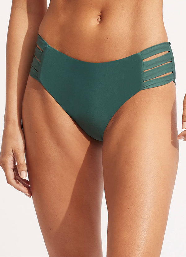 Seafolly Collective Multi Strap Hipster Pant - Evergreen