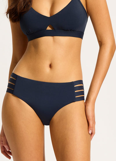 Seafolly Collective Multi Strap Hipster Bikini Bottom - True Navy