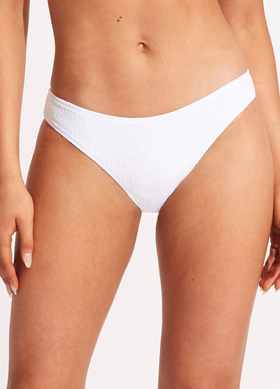 Sea Dive Hipster Bikini Bottom - White