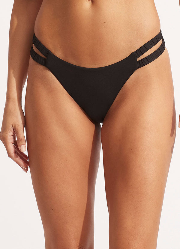 Seafolly Collective Gathered Tab Pant - Black