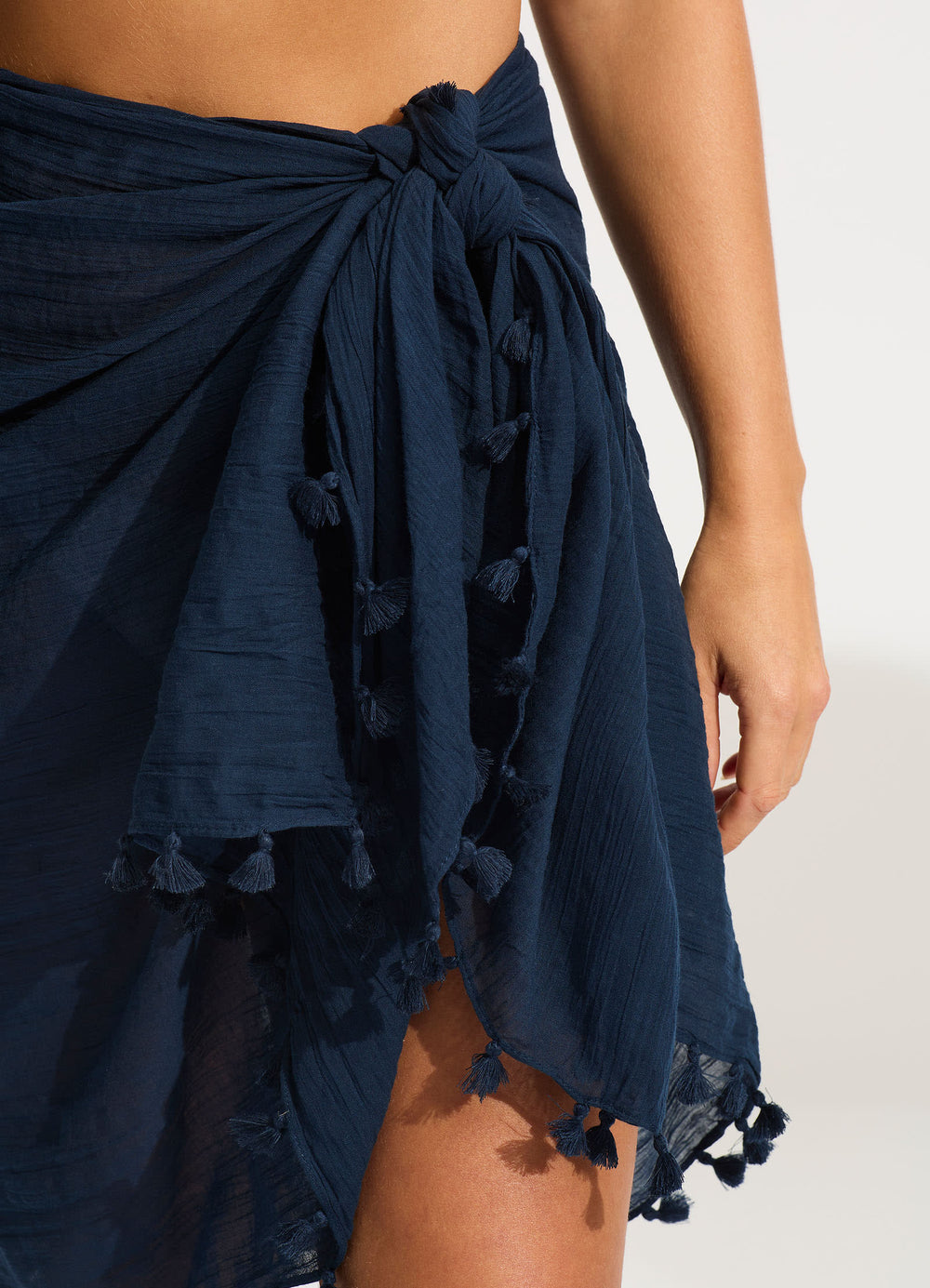 Cotton Gauze Sarong Indigo Seafolly Australia