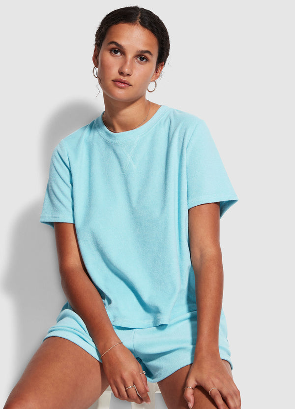 Terry T Shirt - Baby Blue