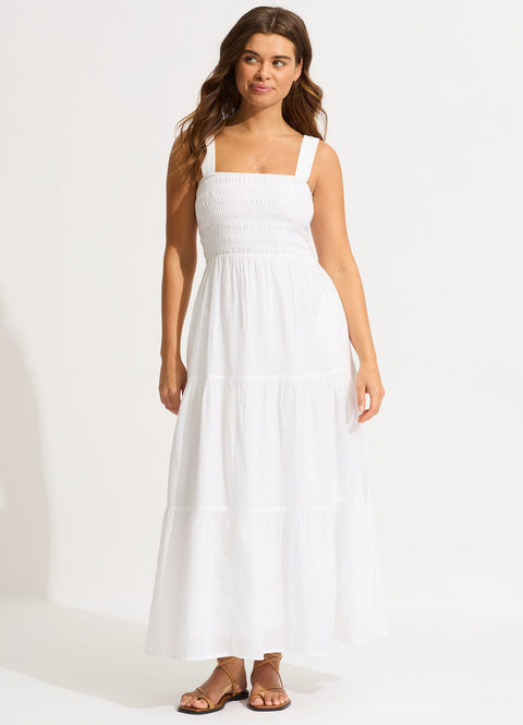 Black Faithful Midi - White
