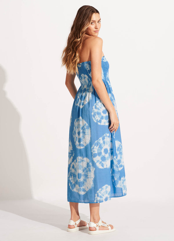 Tie Dye Maxi Skirt/Dress - Azure