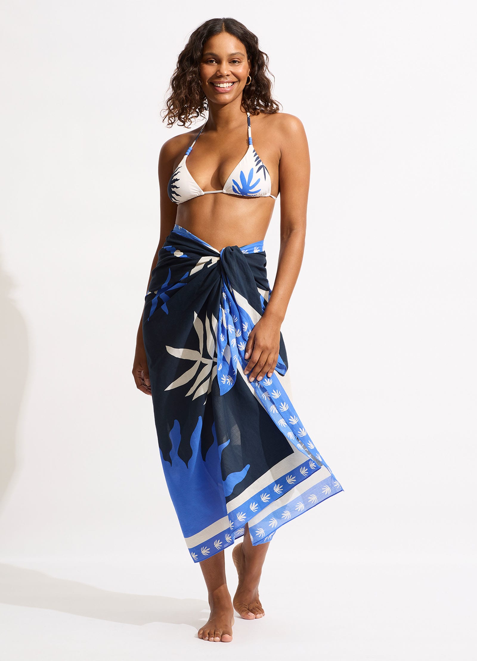 Navy sales sarong skirt