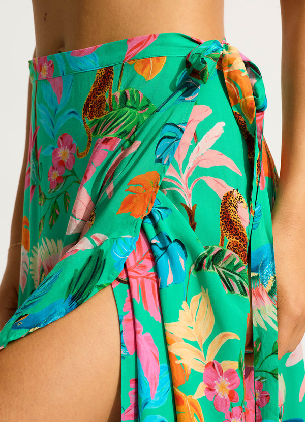 Tropica Wrap Skirt - Jade