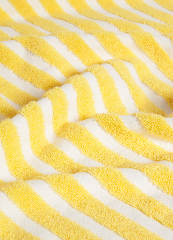 Marina Stripe Towel - Lemon