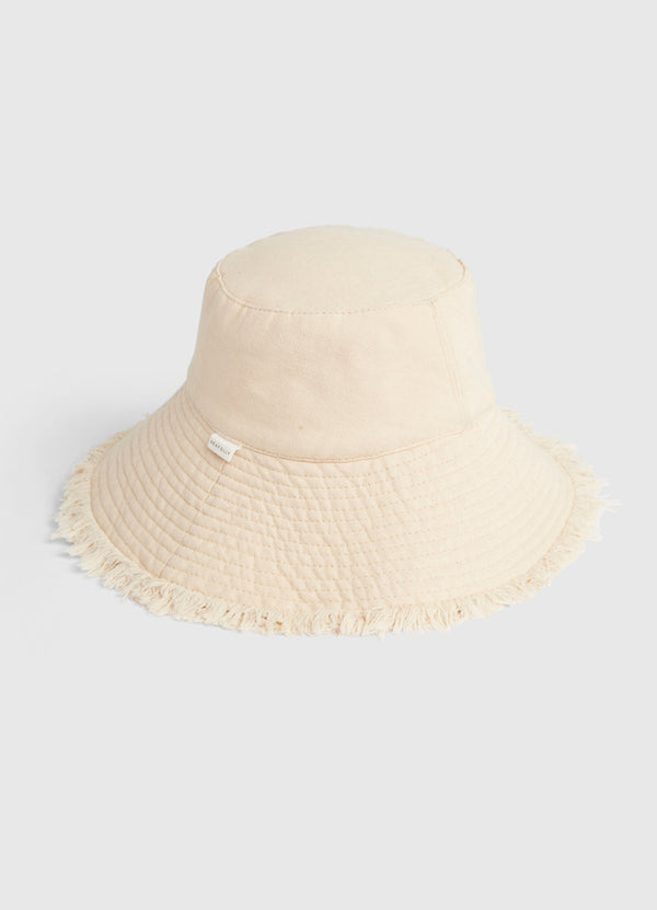 Fringe Bucket Hat - Natural