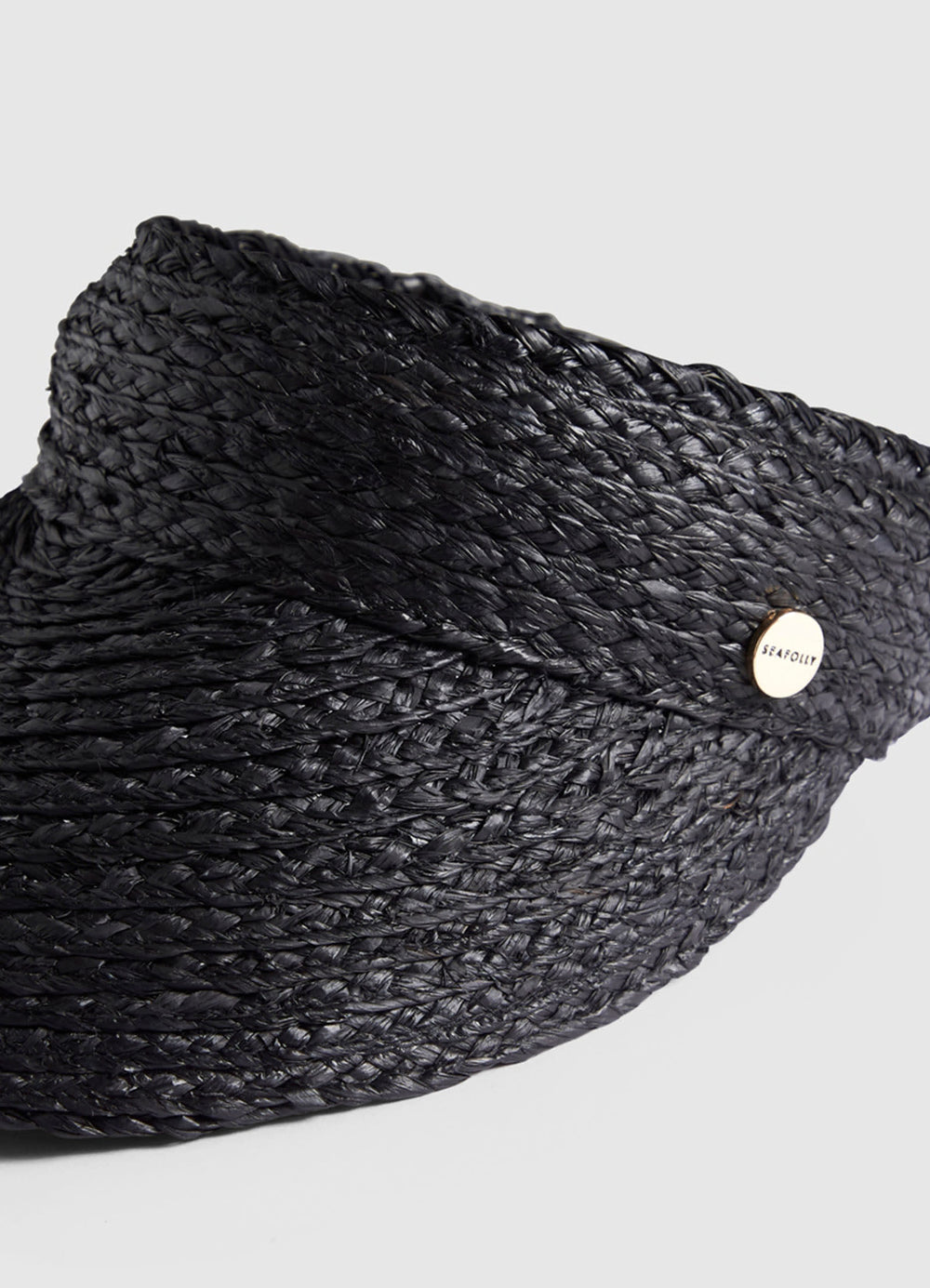 Nyla Braided Raffia Pebble Visor
