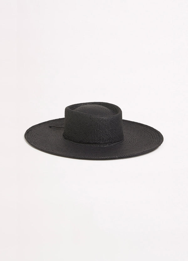 Sundown Boater Hat - Black