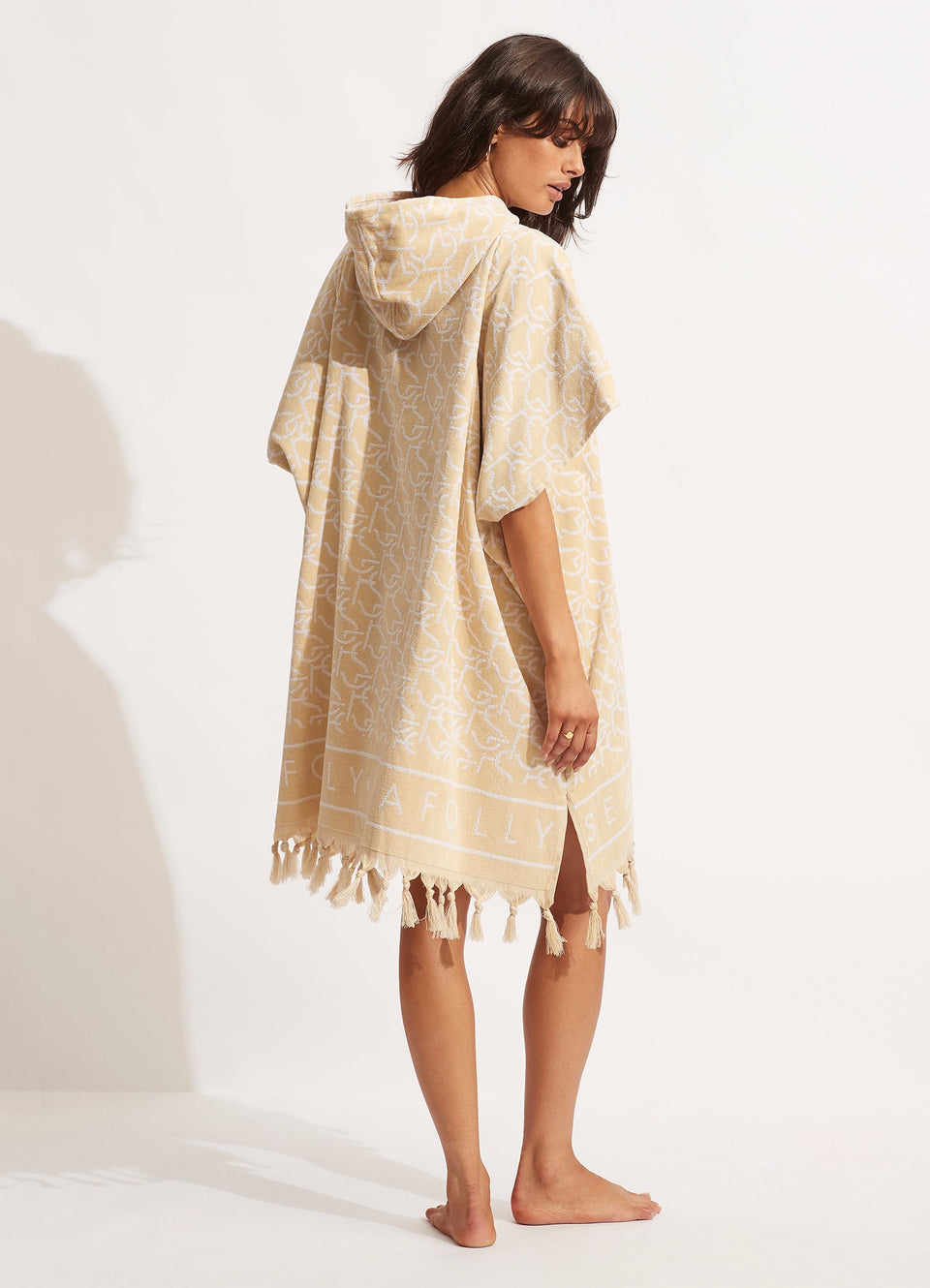 Beach Poncho Towelling Poncho Womens Premium Poncho Towel Cloud
