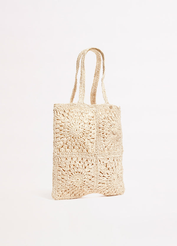 Mandalay Crochet Tote - Natural